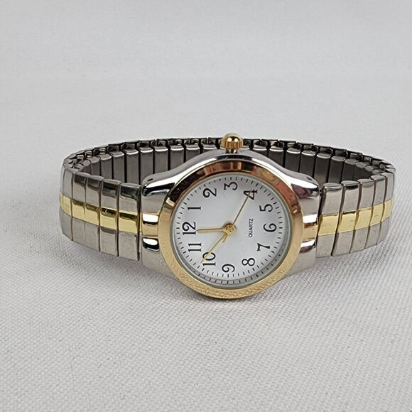 Vintage Gold & Silver Stretch Watch - Picture 2 of 7